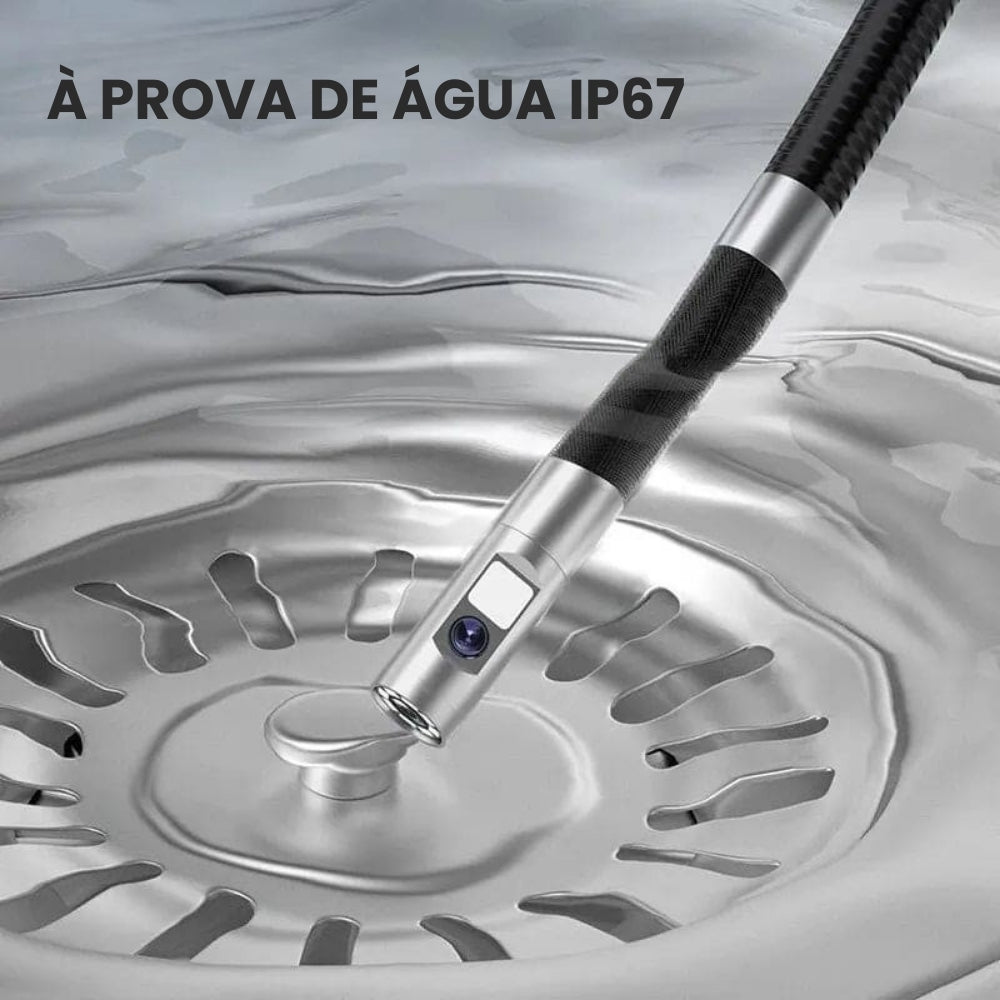 Boroscópio Industrial Automotivo Câmera Endoscópica Automática 360°