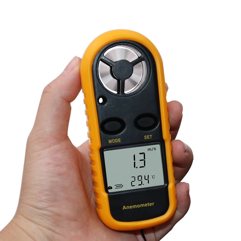Anemômetro Digital Portátil Medidor de Velocidade do Vento Paraglider Kite Drone
