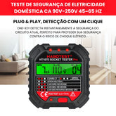 Verificador de Tensão Elétrica Testador de Tomada Com Display 90-250v Habotest