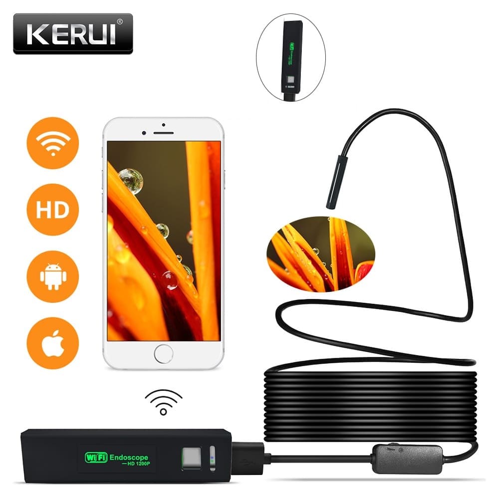 Câmera Endoscópica para Celular Iphone IOS Android WiFi HD