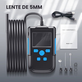 Boroscópio Industrial Câmera HD Impermeável Bateria de 2600mAh