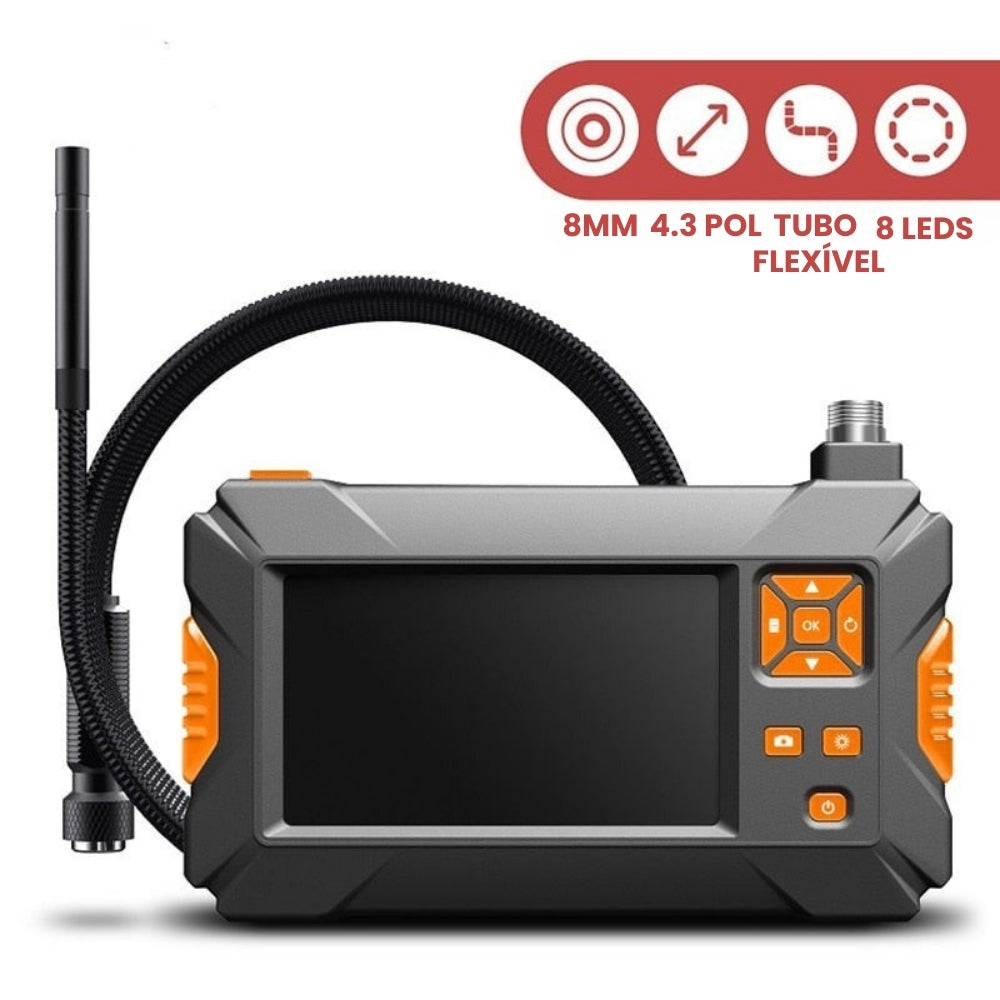 Boroscópio Industrial com Câmera de 2.0mp e Bateria de 2600mAh