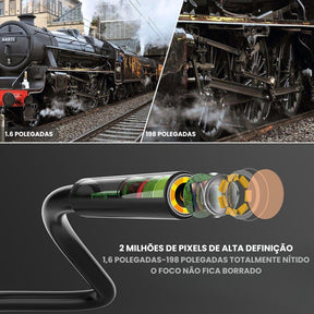 Boroscópio Industrial com Câmera Sonda HD 4.3" LCD