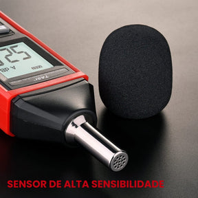 Decibelímetro Digital Medidor Monitor de Som Ruído 30-130dB Tasi TA8151