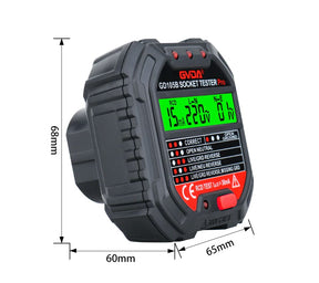 Verificador de Tensão Elétrica Testador de Tomada Com Display 90-250v GVDA