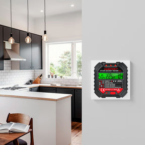 Verificador de Tensão Elétrica Testador de Tomada Com Display 90-250v Habotest